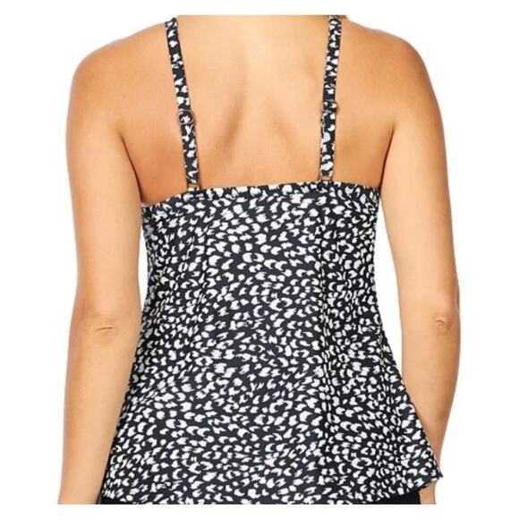 Island Escape Animal Kingdom Printed Underwire Tankini Top Supportive - Picture 2 of 7